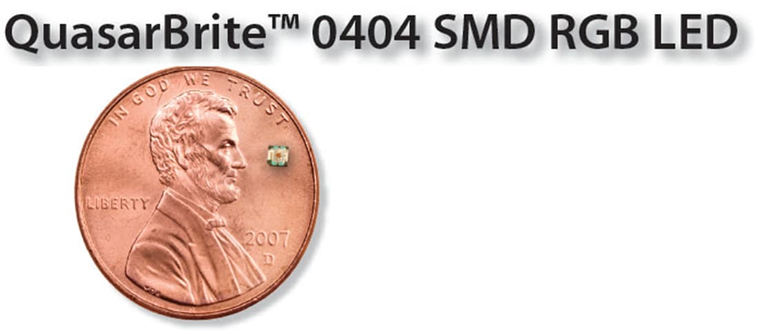 Chart - Lumex QuasarBrite® 0404 RGB LEDs