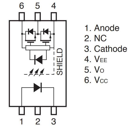 Schematic - CEL PS9308 Optocouplers
