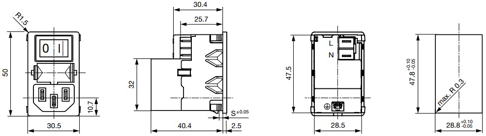 Schurter KMF Compact Power Entry Modules