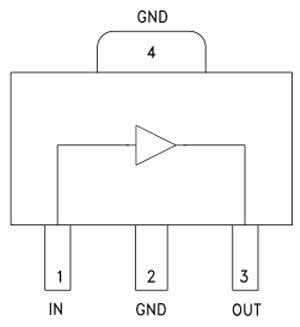 Block Diagram - Analog Devices Inc. HMC589A Gain Block Amplifiers