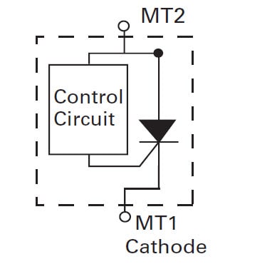 Schematic - Littelfuse PLED6N Open LED Protector
