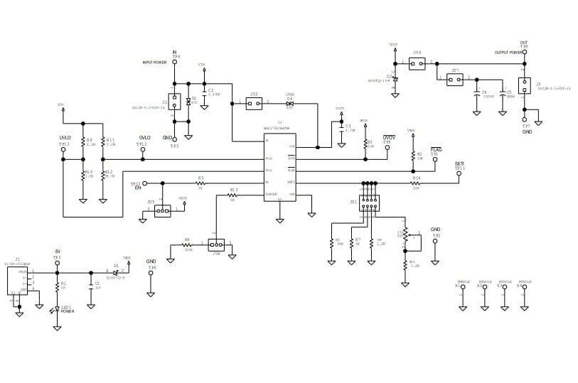 Schematic - Analog Devices / Maxim Integrated MAX17612AEVKIT Evaluation Kit