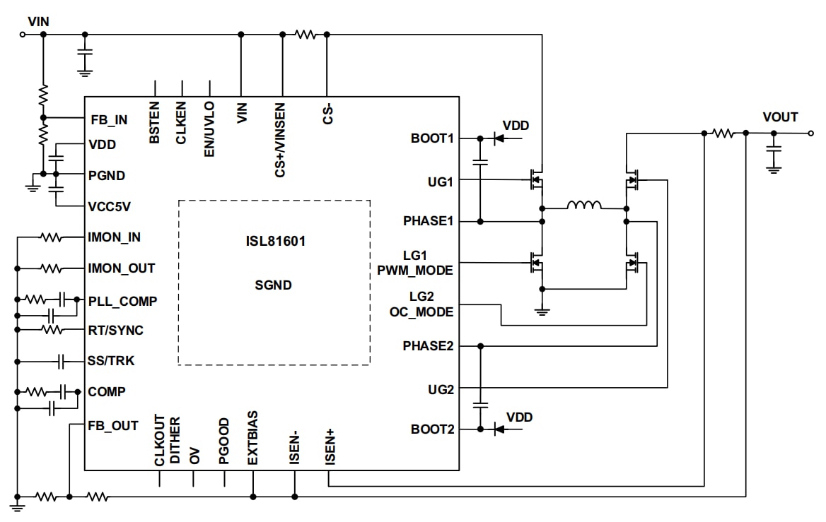 Renesas Electronics ISL81601EVAL1Z Evaluation Board