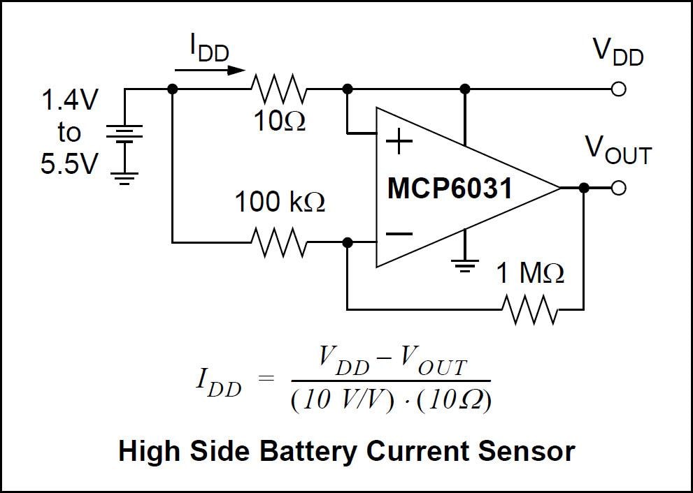 Block Diagram - Microchip Technology MCP6031 High Precision Op Amps