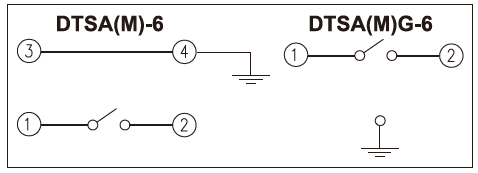 Application Circuit Diagram - Diptronics DTSA-6 Tactile Switches