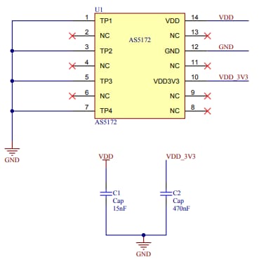 Schematic - ams OSRAM AS5172B-TS Adapter Board
