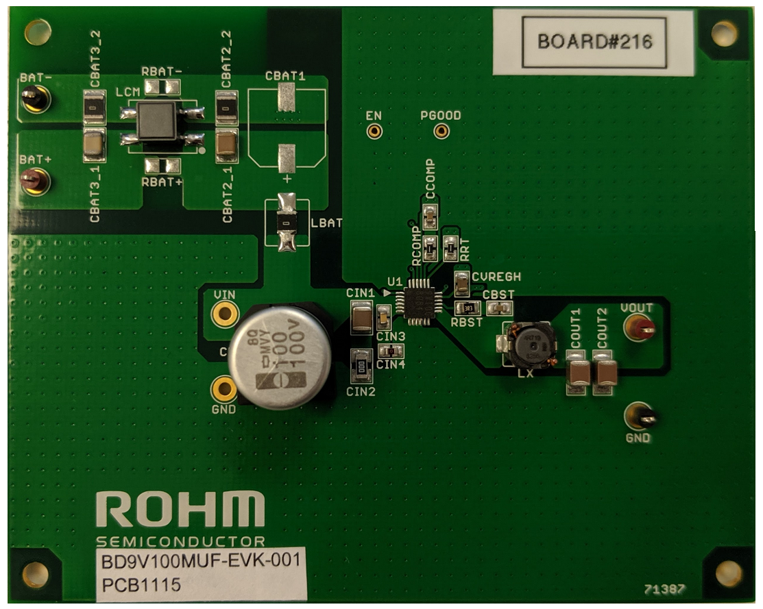 Location Circuit - ROHM Semiconductor BD9V100MUF-EVK-001 Evaluation Board