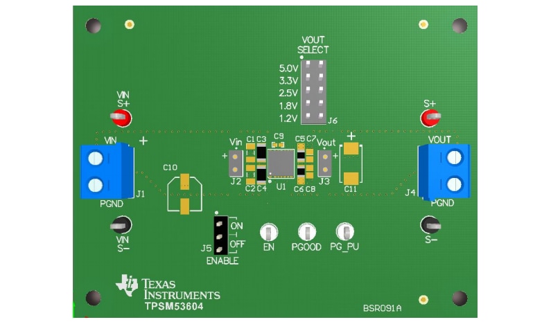 Location Circuit - Texas Instruments TPSM5360xEVM Evaluation Boards