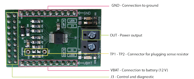 Chart - STMicroelectronics VN7E010AJ Evaluation Board