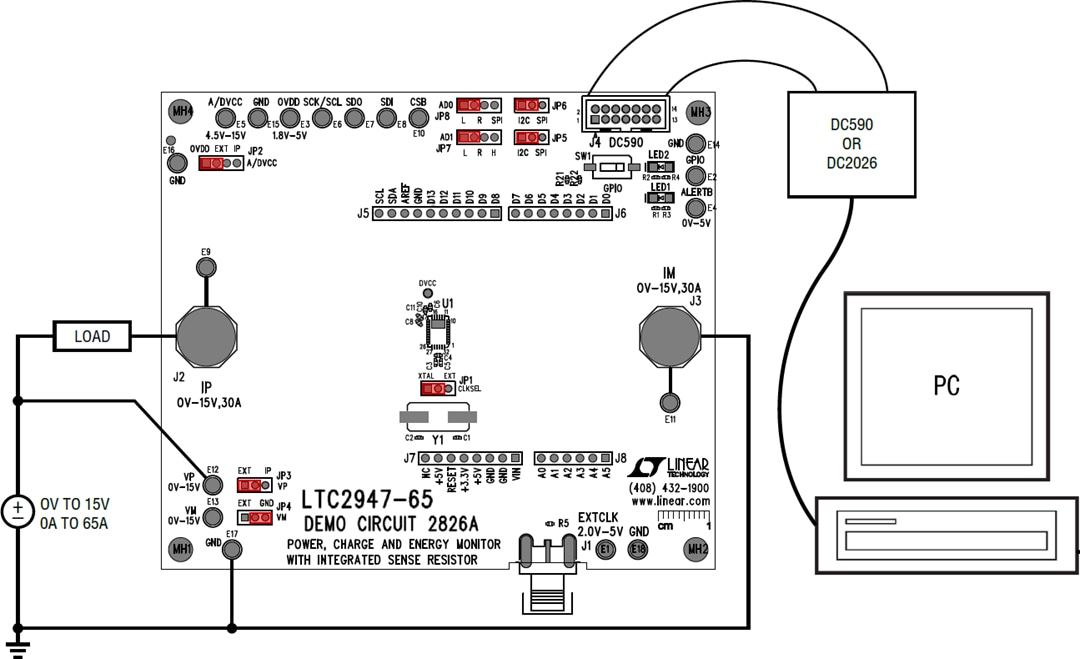 Mechanical Drawing - Analog Devices Inc. LTC2947 Demo Board DC2826A