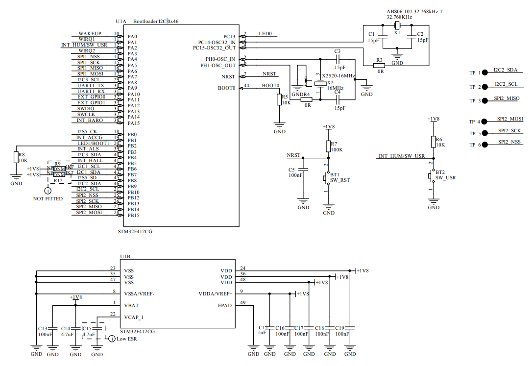 Schematic - STMicroelectronics STEVAL-MKI187V1 ArgonKey Mezzanine Board