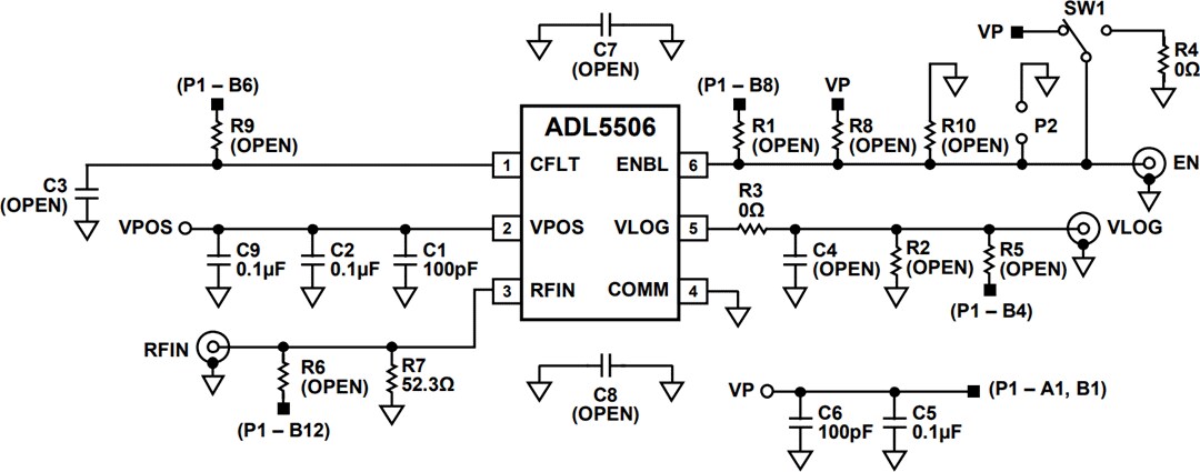 Schematic - Analog Devices Inc. ADL5506-EVALZ Evaluation Board