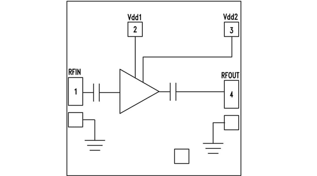 Block Diagram - Analog Devices Inc. HMC451 GaAs pHEMT MMIC Amplifiers