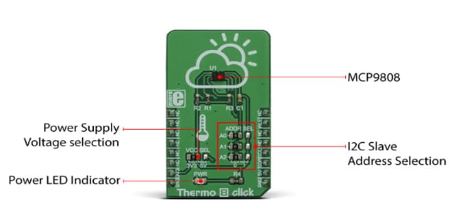 Mikroe MIKROE-3290 Thermo 8 Click