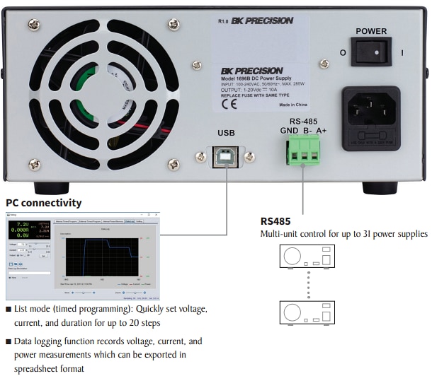 B&K Precision 1696B Programmable DC Power Supplies