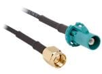 Amphenol RF FAKRA to SMA 50Ω Automotive Cable Assemblies