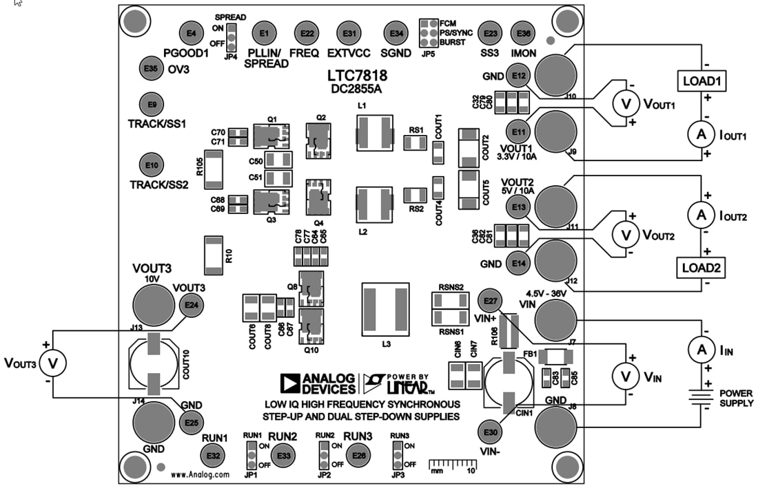 Chart - Analog Devices Inc. DC2855A Demo Circuit for LTC7818