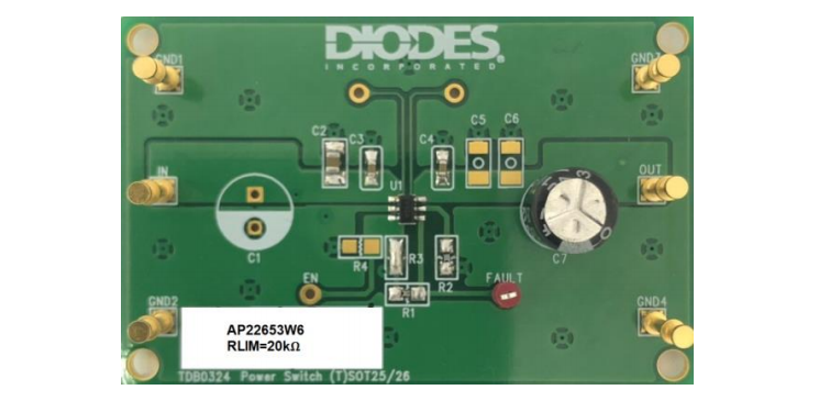 Diodes Incorporated AP22653W6-EVM Evaluation Module