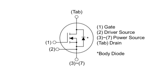 Application Circuit Diagram - ROHM Semiconductor SCTxxxAW7/SCT3xxxKW7 SiC Trench-Type 7-Pin MOSFETs