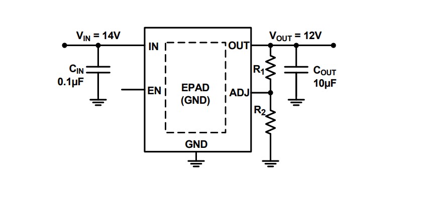 Application Circuit Diagram - Renesas Electronics ISL80410 Linear Regulators