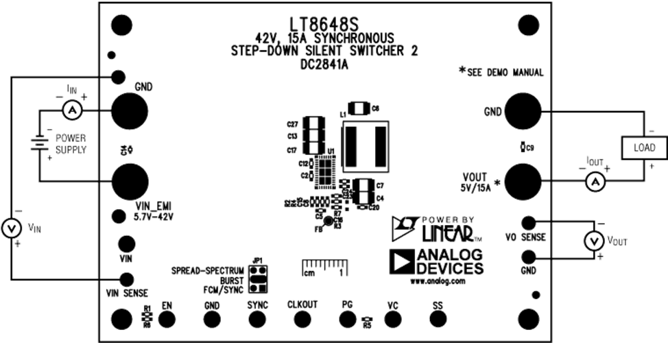 Analog Devices Inc. Evaluation Board for LT8648S Silent Switcher®2