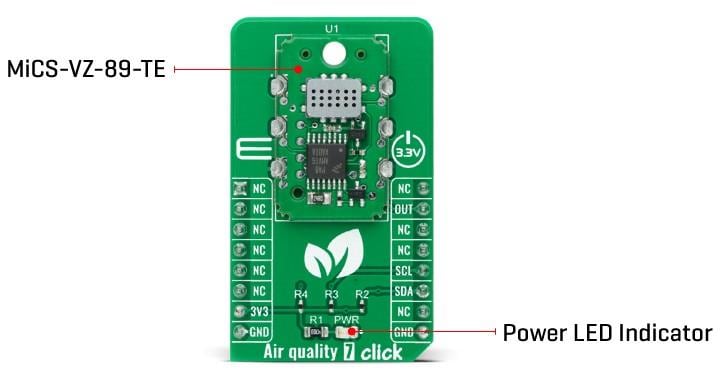 Block Diagram - Mikroe Air Quality 7 Click