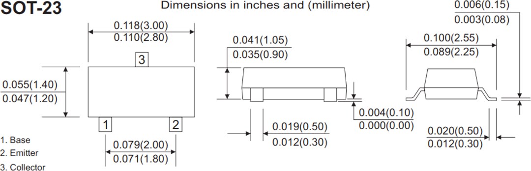 Mechanical Drawing - Comchip Technology MMBTx General-Purpose Transistors