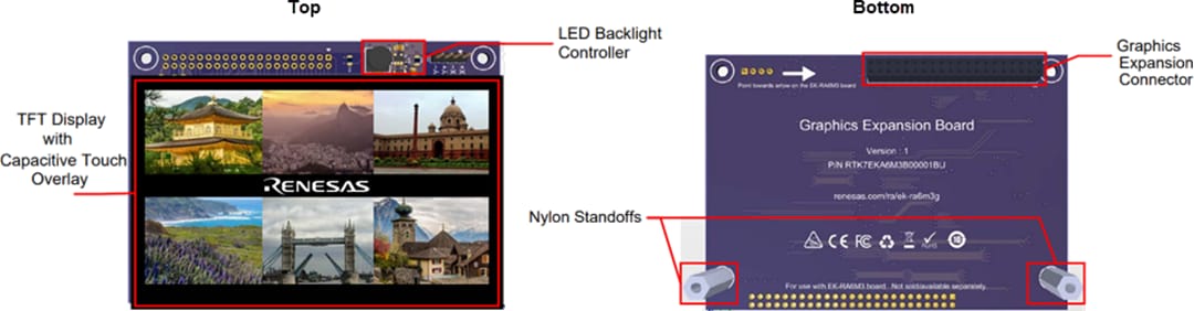 Renesas Electronics EK-RA6M3G Graphics Evaluation Kit for the RA6M3
