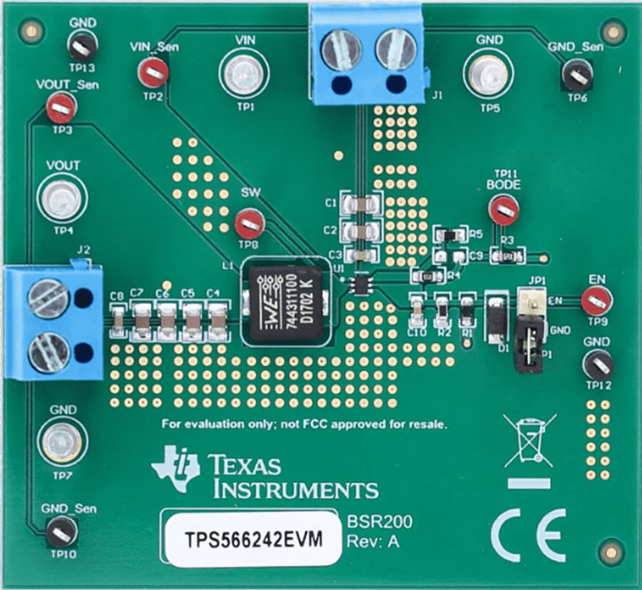 Mechanical Drawing - Texas Instruments TPS56624xEVM Converter Evaluation Modules