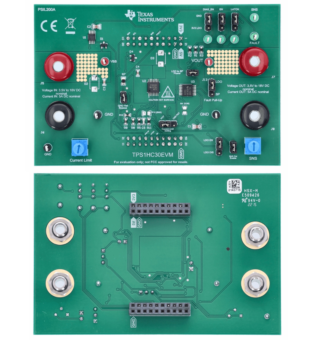 Texas Instruments TPS1HC30EVM Evaluation Module