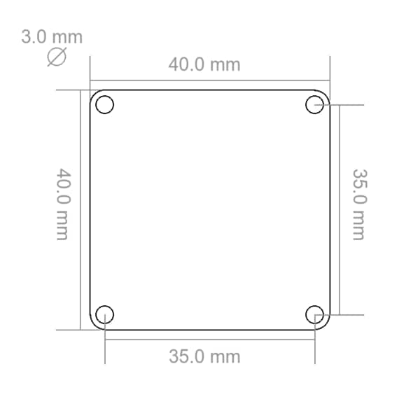 Mechanical Drawing - Tinkerforge Industrial PTC Bricklet