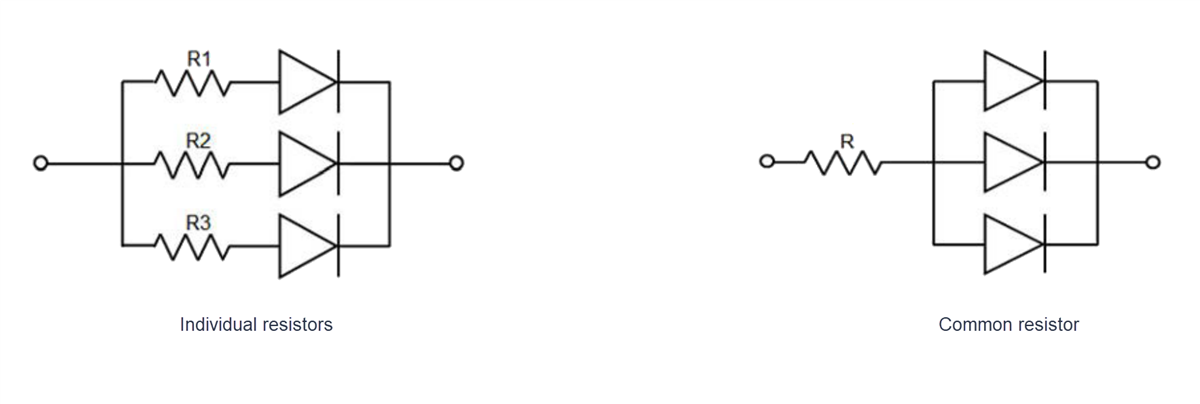 Application Circuit Diagram - VCC SpectraBright SMD RGB & Bi-Color LEDs