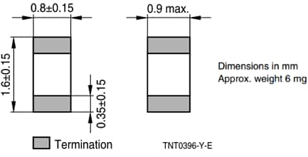 EPCOS / TDK B573xV2 SMD 0603 NTC Thermistors
