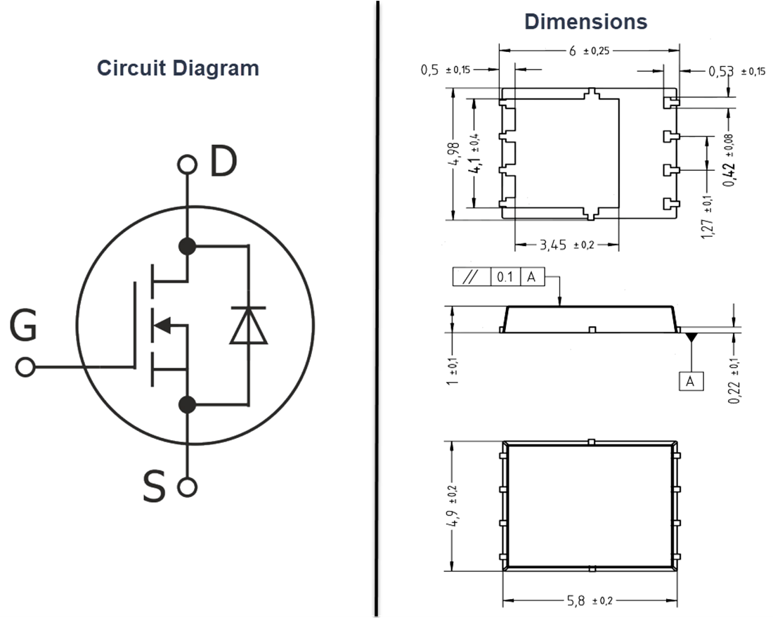Chart - Diotec Semiconductor DI105N04PQ N-Channel Power MOSFET