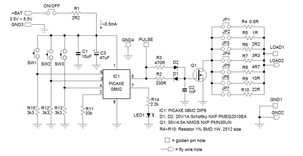 Schematic - Richtek RD0004 Load Transient Tool