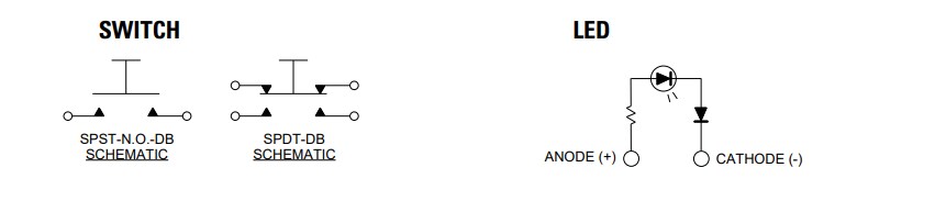 Schematic - OTTO LP30M Illuminated Sealed Dome Pushbuttons