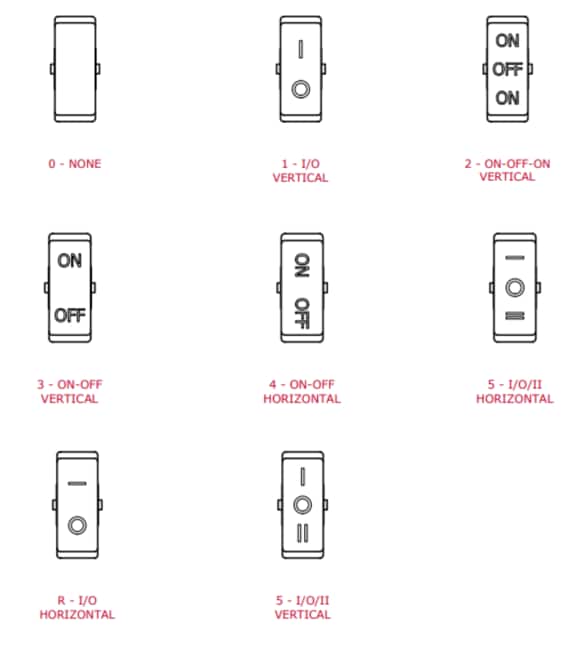 E-Switch RB3 Rocker Switches