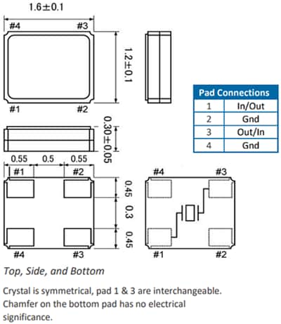 ECS ECX-1247B2 SMD Crystals