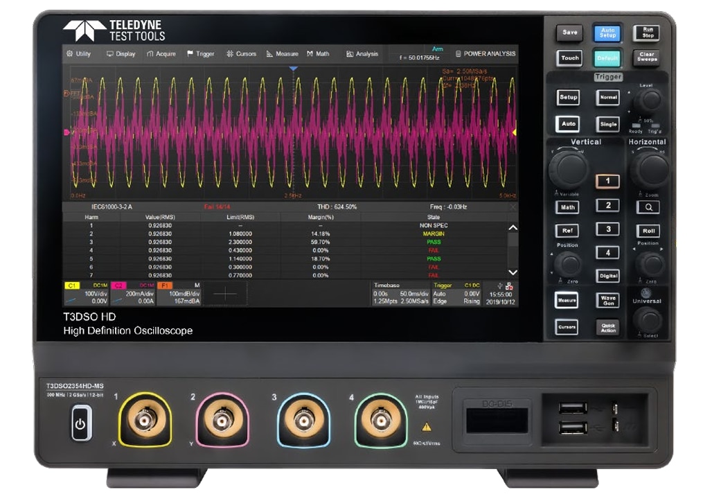 Teledyne LeCroy T3DSO2000HD Digital Oscilloscopes