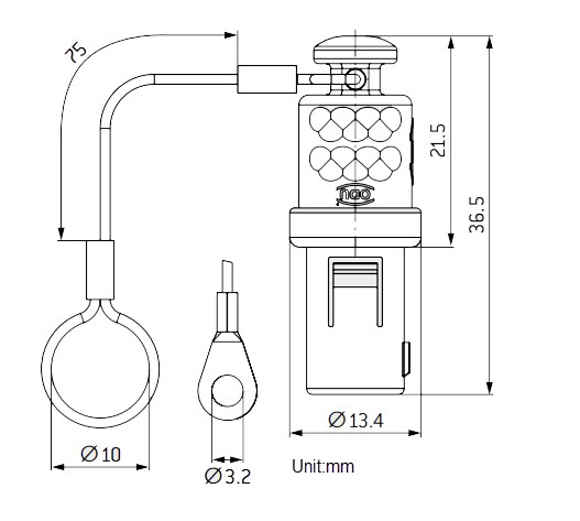 Mechanical Drawing - ODU MEDI-SNAP® Protective Covers