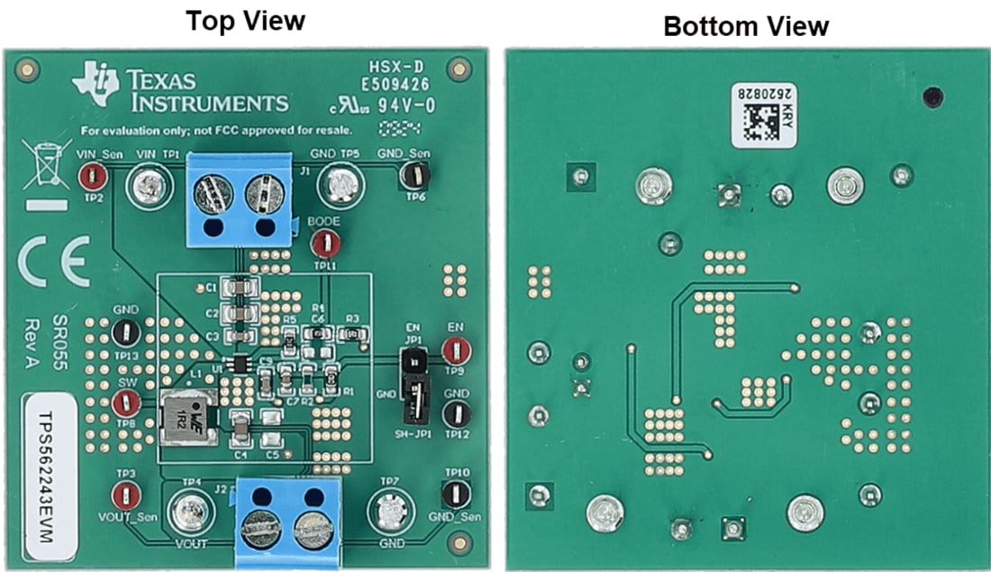 Mechanical Drawing - Texas Instruments TPS56224xEVM Converter Evaluation Modules