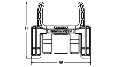 Mechanical Drawing - HellermannTyton Solar I-Beam Clip