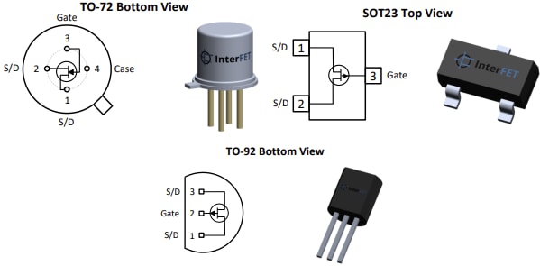 InterFET IF170x  N-Channel JFETs