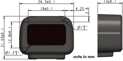 Mechanical Drawing - Benewake TF-NOVA Distance Sensor Module