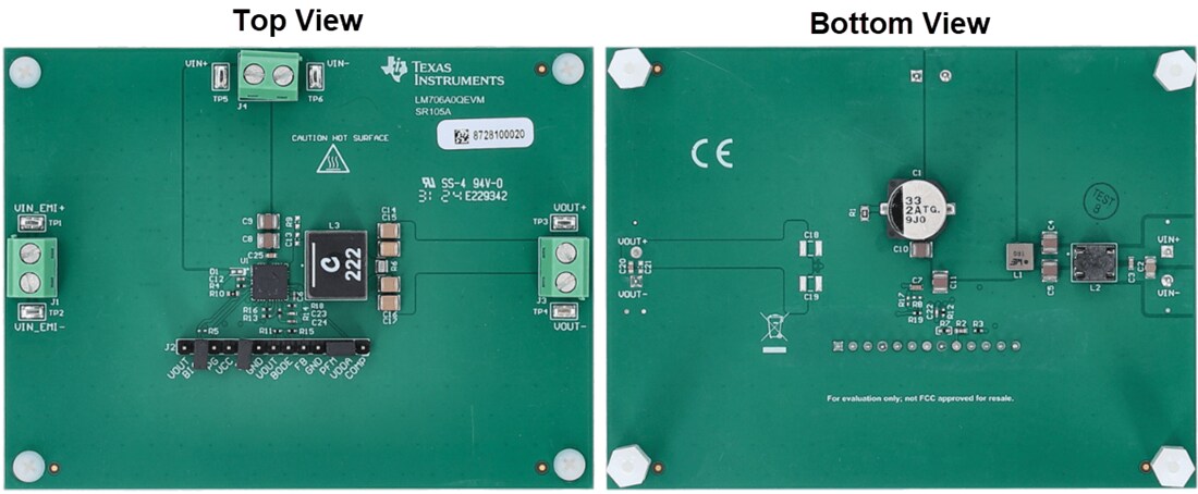 Location Circuit - Texas Instruments LM706A0QEVM Converter Evaluation Module (EVM)