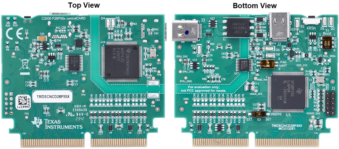 Mechanical Drawing - Texas Instruments TMDSCNCD28P55X controlCARD Evaluation Module