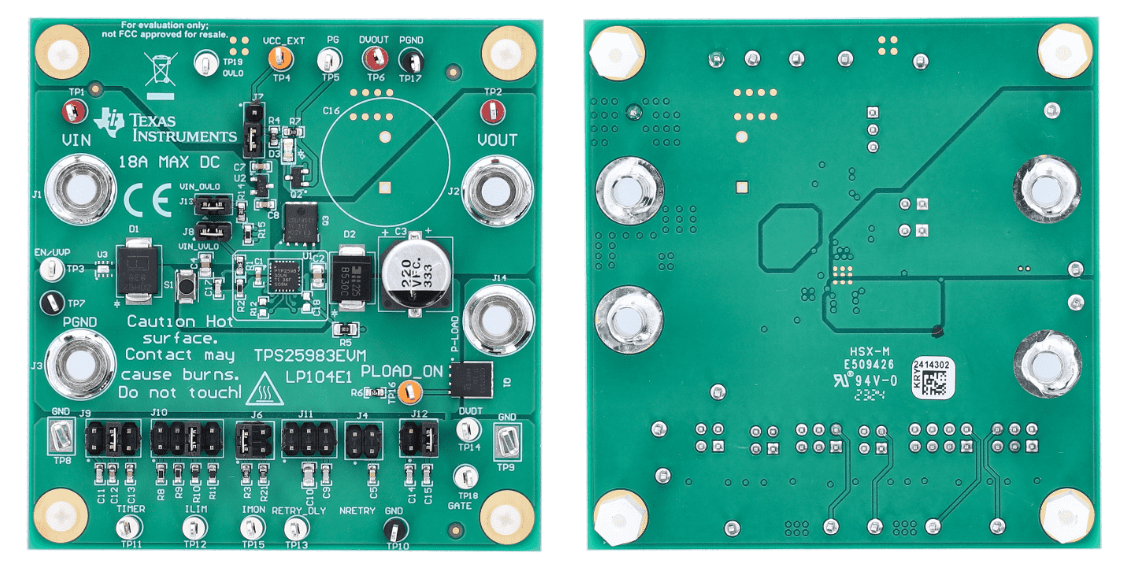 Location Circuit - Texas Instruments TPS25983EVM Evaluation Module
