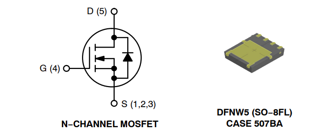 Application Circuit Diagram - onsemi NVMFWS4D0N04XM MOSFET