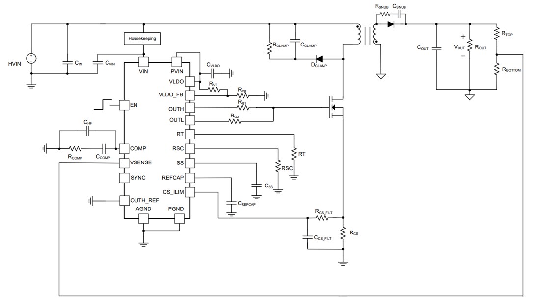Schematic - Texas Instruments TPS7H5020FLYEVM Evaluation Module