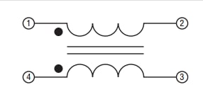 Schematic - Bourns SRF1209U4 Common-Mode Chip Inductors